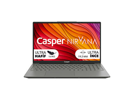 CASPER X650.1342-CE00P-G-F/Intel Core i5-13420H/24 GB RAM/500 GB SSD/15.6"/W11 Laptop Metalik Gri