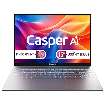 Casper Nirvana S200 Intel Core Ultra 7-255H 48GB DDR5 1TB Freedos Laptop 16" S200.255H-GF00X-G-F