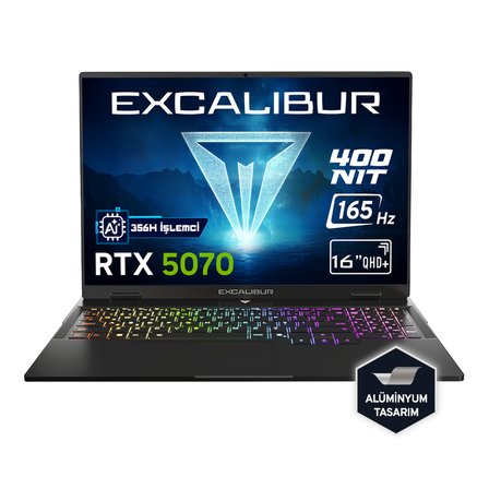 Casper Excalibur G915 Intel Core Ultra AI 7-356H 32GB 1TB RTX5070 165HZ 16" W11P Gaming Laptop G915.356H-DF70R-C