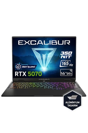 Casper Excalibur G915 Intel Core Ultra AI 7-356H 32GB 500GB RTX5070 165HZ 16" W11H Gaming Laptop G915.356H-DV70A-C