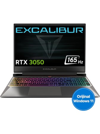 Casper Excalibur G870 Intel Core 7-230H 8GB 1TB RTX3050 165HZ 15.6" W11H Gaming Laptop G870.230H-8FJ0A-C