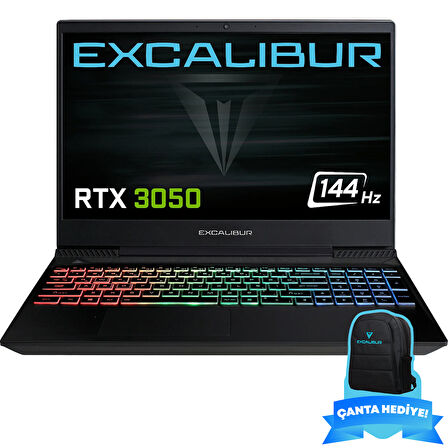 Casper Excalibur G770.1270-EXJ0R-B Intel Core i7-12700H 64GB RAM 2 TB NVME SSD 4GB RTX3050 Windows 11 Pro Gaming Laptop