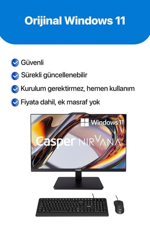 Casper Nirvana A90.1342-BV00P-V-S Intel Core i5-13420H 16GB RAM 500GB NVME SSD Windows 11