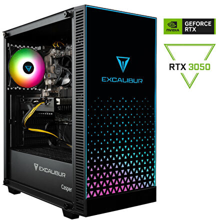 Casper Excalibur E65H.144F-BV50X-0FC Intel Core i5-14400F 16GB RAM 500GB NVME SSD RTX3050 Freedos