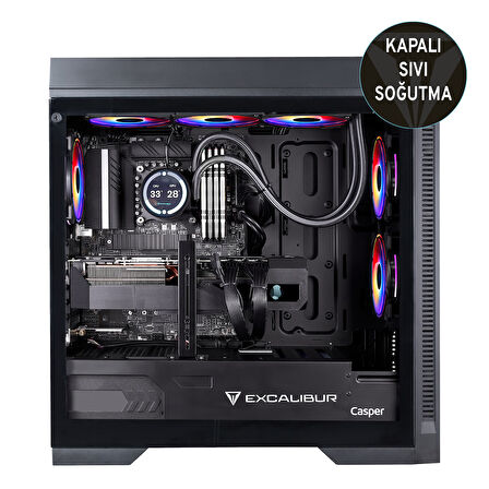 Casper Excalibur E75Z.285K-EFP0X-0LG Series 2 Intel Core Ultra 9-285K 64GB RAM 1TB SSD Nvidia GeForce RTX 5070TI Freedos