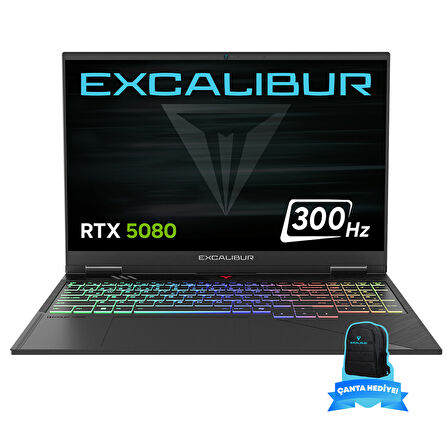 Casper Excalibur G920.1490-EN80H-E Intel Core i9-14900HX 64GB DDR5 RAM 2TB NVME SSD + 2TB NVME SSD 16GB RTX5080 Windows 11 Pro 300Hz Gaming Laptop