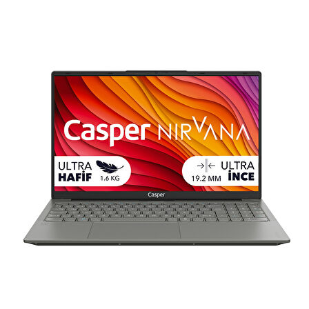 Casper Nirvana X650 i3-1315U 16GB DDR5 2TB SSD Freedos 15.6" Laptop X650.1315-BX00X-G-F