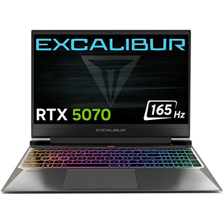 Casper Excalibur G870 i7-13620H 32GB 2TB RTX5070 8GB 165HZ 15.6" Freedos Gaming Laptop G870.1362-DX70X-C