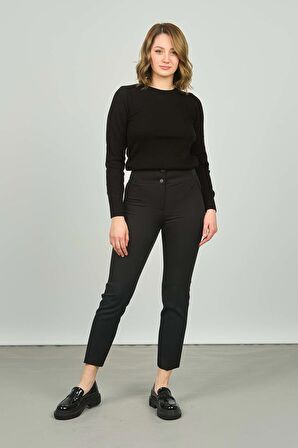 Ekol Kadın Beli Lastikli Pantolon 2061 Siyah