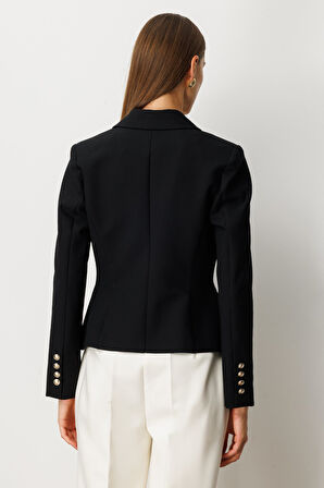 Ekol Kadın Kapak Cepli Vatkalı Ceket 5021 Siyah