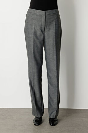 Ekol Kadın Cepsiz Boru Paça Pantolon 5051 Antrasit