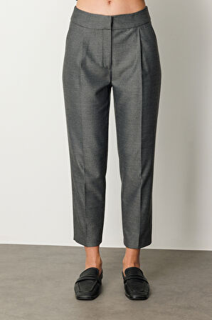 Ekol Kadın Yüksek Bel Dar Paça Pantolon 5055 Antrasit