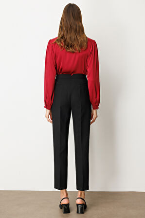 Ekol Kadın Boru Paça Yan Cepli Pantolon 5023 Siyah