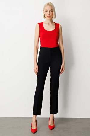 Ekol Kadın Dar Paça Krep Pantolon 1029 Siyah