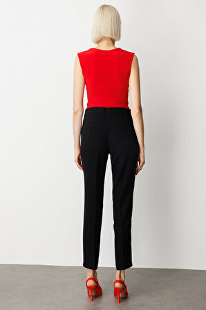 Ekol Kadın Dar Paça Krep Pantolon 1029 Siyah