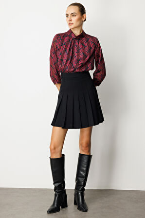 Ekol Kadın Piliseli Tenis Etek 2005 Siyah