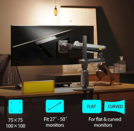 NB Ergonomic A7-Gaming , 27-50inch Profesyonel Oyuncu Monitör Standı 