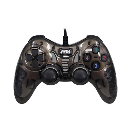 Jwin USB-1245 PC Gamepad  Bilgisayar Oyun Kolu - Siyah