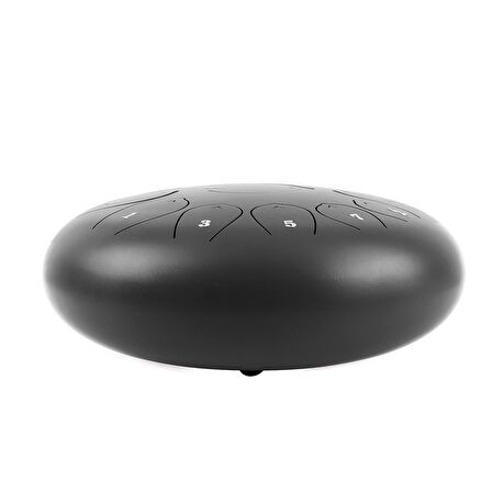 Jwin JTN-1213 12 Inç 13 Ses Ton Çelik Handpan Tongue Drum Davulu - Siyah