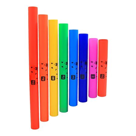 Jwin JBW-10 8li Boomwhackers Chromatic Set