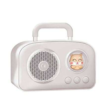 Jwin BR-220 Radyolu Bluetooth Hoparlör - Beyaz