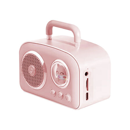 Jwin BR-220 Radyolu Bluetooth Hoparlör - Pembe