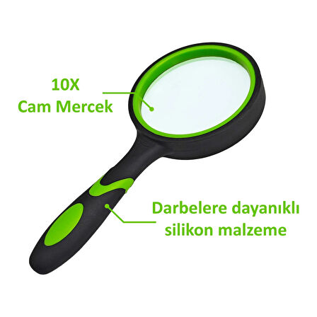 Jwin JB-01 10x Büyüten Slikon Büyüteç