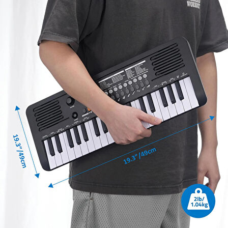 Jwin Sapphire  MK-1537  37 Tuşlu  Org (Adaptör Hediye)-Siyah 
