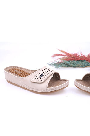 Gezer 11260 Topuk Dikenli Anatomik Taban Günlük Kadın Terlik