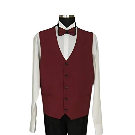 Formteks Garson Yelek Bordo