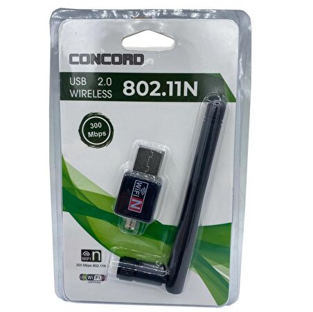 300 Mbps 802.11N Wifi Kablosuz Usb Nano Concord W-2