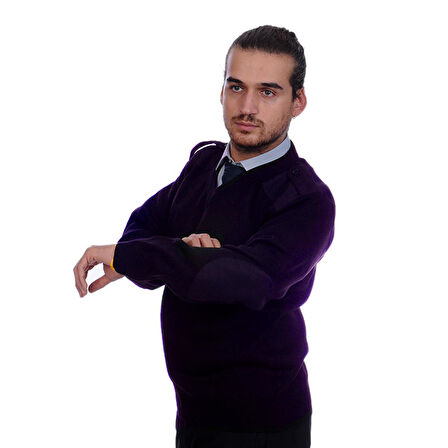 Formteks Güvenlik Kazak  V Yaka Lacivert