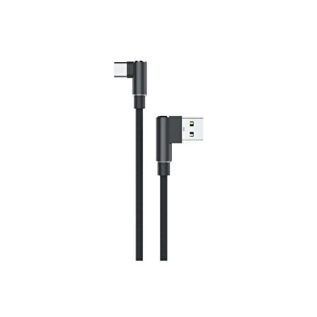 Sunix 3 Amper Type-C Data ve Şarj Kablosu 3 Metre Siyah SC-24