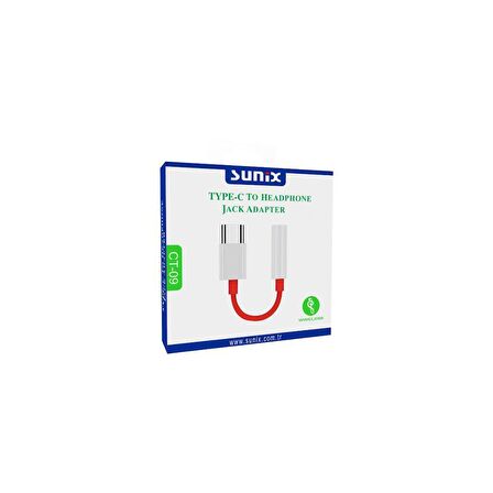 Sunix Type-C to 3.5 mm Jack Çevirici Adaptör CT-09