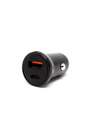 Shaza PD 20W TYPE-C + USB 18W Çıkışlı Hızlı Araç Şarj Cihazı Çakmak Şarj