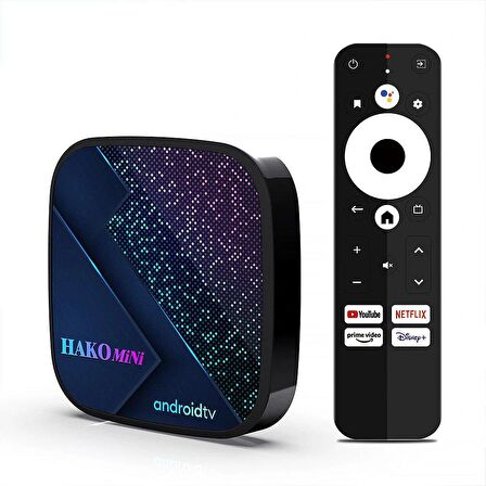 Hakomini Google Lisanslı Android Tv Box 4K HDMI WIFI 2+8 GB