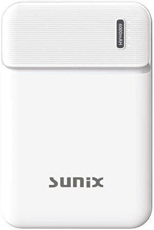 Sunix PB-21 Beyaz 6000 mAh Powerbank Teşhir