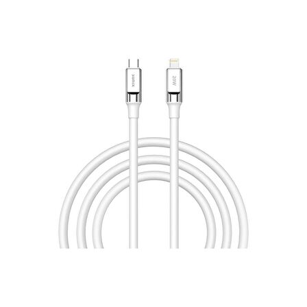 Sunix 20W  USB-C Lightning Şarj ve Data Kablosu Beyaz SC-67