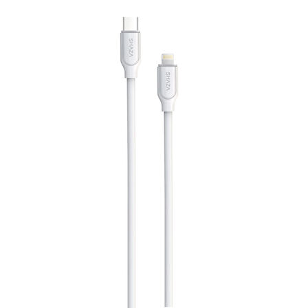 Shaza USB C- Lightning 1M 27W Destekli Şarj ve Data Kablosu SG2002L/WT