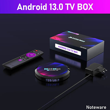 H96 Max 8k Ultra Hd Android 13 Dört Çekirdek Rk3528 Işlemci 4 Gb Ram 64 Gb Hafıza Tv Box -wifisiz