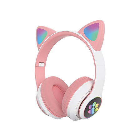 Sunix  Wireless 5.3 Stereo Peluş Kedili Kulak Üstü Bluetooth Kulaklık Beyaz BTL-44