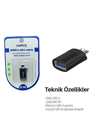 2.6A USB-A Girişli Micro(Luna) Kablolu Şarj Aleti Seti Beyaz S-27 +  Micro to USB-A Adaptör (OTG)