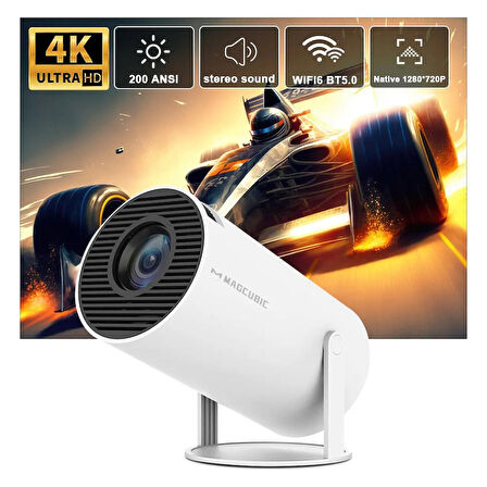 Hakopro H96 Mini Android 11.0 1080p Taşınabilir Projeksiyon Cihazı