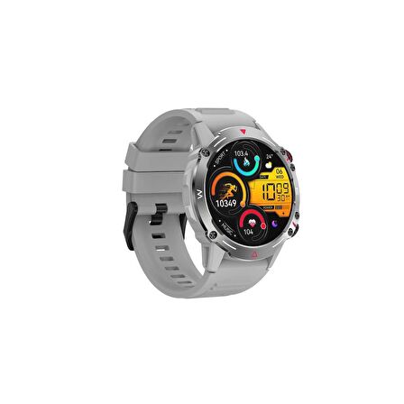 Sunix Smart Watch 1.43" Amoled HD Ekran 410 Mah Pil Ömürlü Akıllı Saat Gri