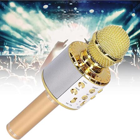 Sunix Bluetooth Kareoke Mikrofon Gold MCF-10