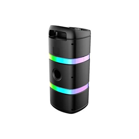 Sunix 2400 Mah 4INCx2 Kablosuz Mikrofonlu Led Işıklı Bluetooth Hoparlör BTS-110