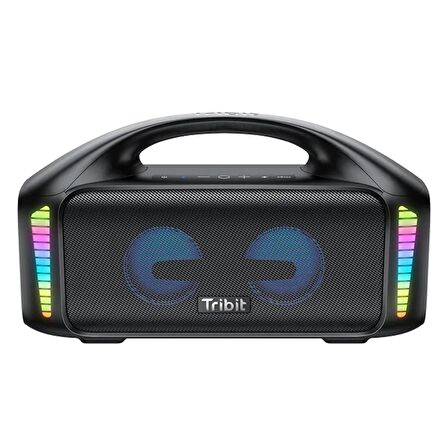 Tribit Stormbox Blast 90W 30 Saat Oynatma Süresi IPX7 Su Geçirmez RGB Taşınabilir TWS Bluetooth Hoparlör Siyah