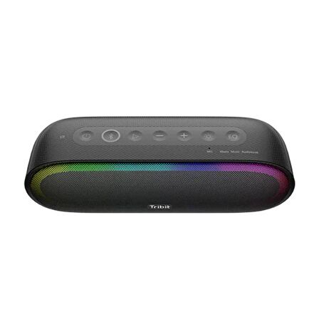 Tribit XSound Mega 30W 20 Saat Oynatma Süresi IPX7 Su Geçirmez RGB Taşınabilir TWS Bluetooth Hoparlör Siyah