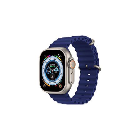 Sunix Apple Watch 38mm / 40mm / 41mm Uyumlu Akıllı Saat Kordonu Lacivert