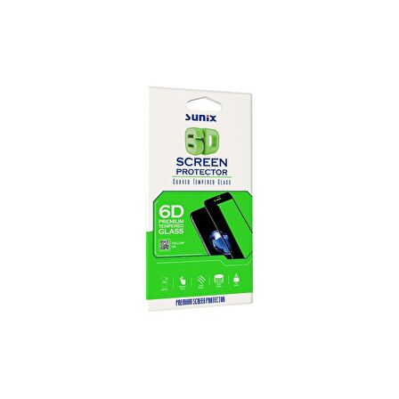 Sunix Samsung A52 ile Uyumlu 6D Temperli Ekran Koruyucu Cam Siyah 2 ADET